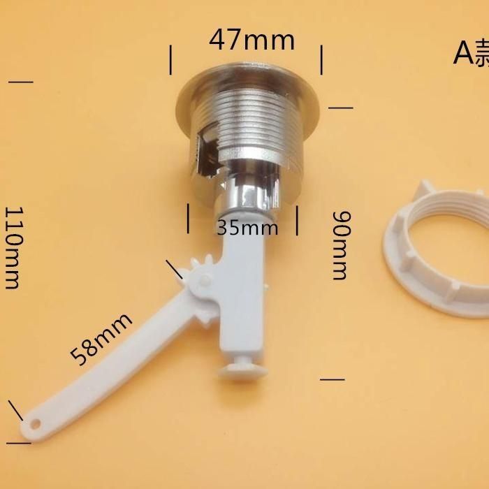 马桶单按钮配件卫生间座便器顶部单按水箱按钮单按式马桶按钮