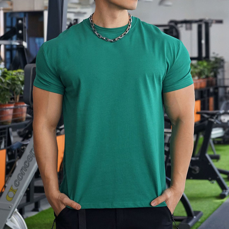 运动短袖男收袖口美式宽松训练服跑步健身t恤纯色休闲打底上衣夏,运动服/休闲服装,健身衣,淘宝优惠券,粉丝福利购,淘宝优惠卷