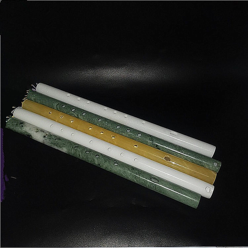 白色玉石笛子女古风箫短笛