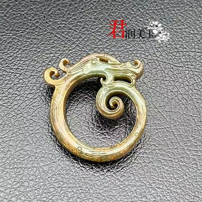 和田玉中华龙吊坠挂件挂饰腰佩