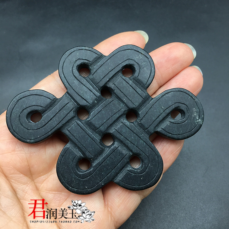 镂空中国结玉佩玉坠仿古玉璧DIY手工吊坠挂件古装裱配饰挂饰道具8