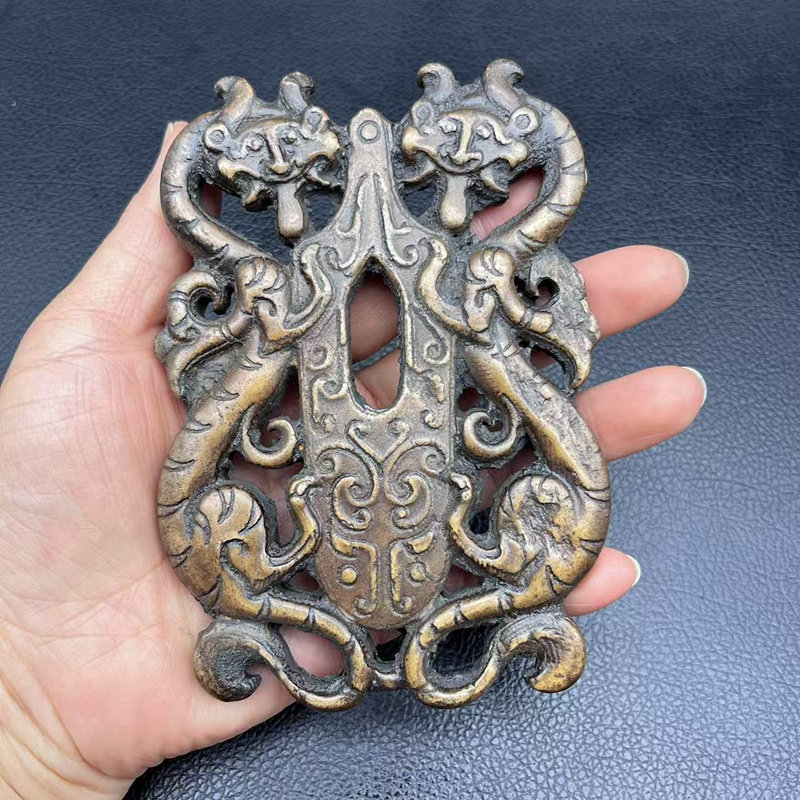 仿古龙牌吊坠挂件视短剧饰品