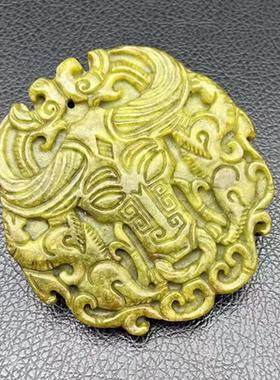 怀旧欣赏把玩明清工艺玉佩吊坠