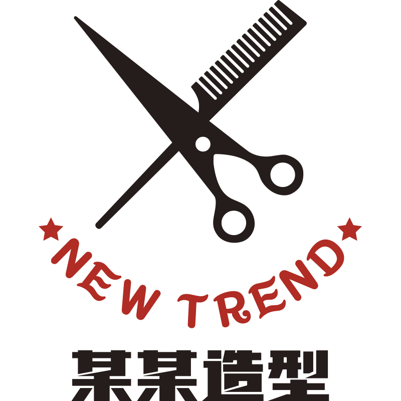 易优发廊店亚克力光泽好墙贴