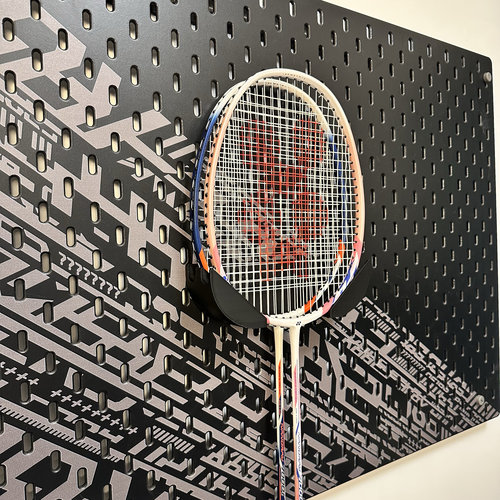 适用宜家SKADIS 斯考迪斯 宜家洞洞板配件 羽毛球拍支架