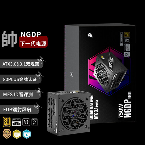 首席玩家NGDP金牌750W全模组ATX3.0&3.1台式机箱电脑电源电竞5070
