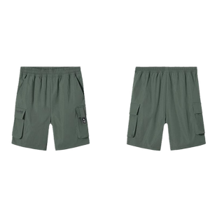 骆驼运动裤短裤女夏季速干裤机能宽松休闲裤夏天户外工装裤跑步裤