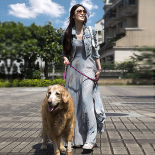 香港代购 女 连衣裙浅蓝复古百褶裙吊带拖地长裙套装 吴佩慈明星同款