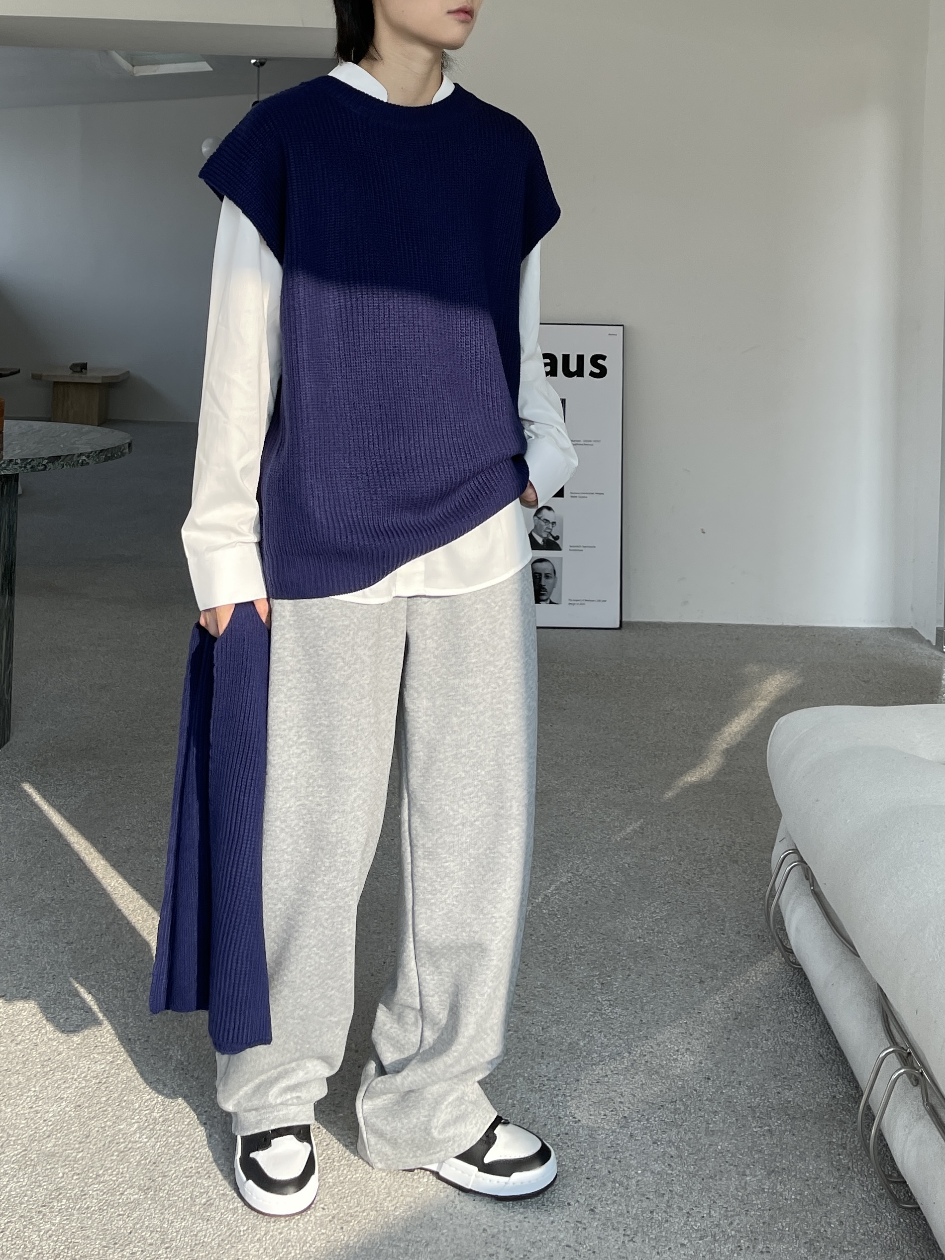 一衬YICHEN 纯色垂感卫裤宽松休闲百搭拖地运动裤长裤 男女同款