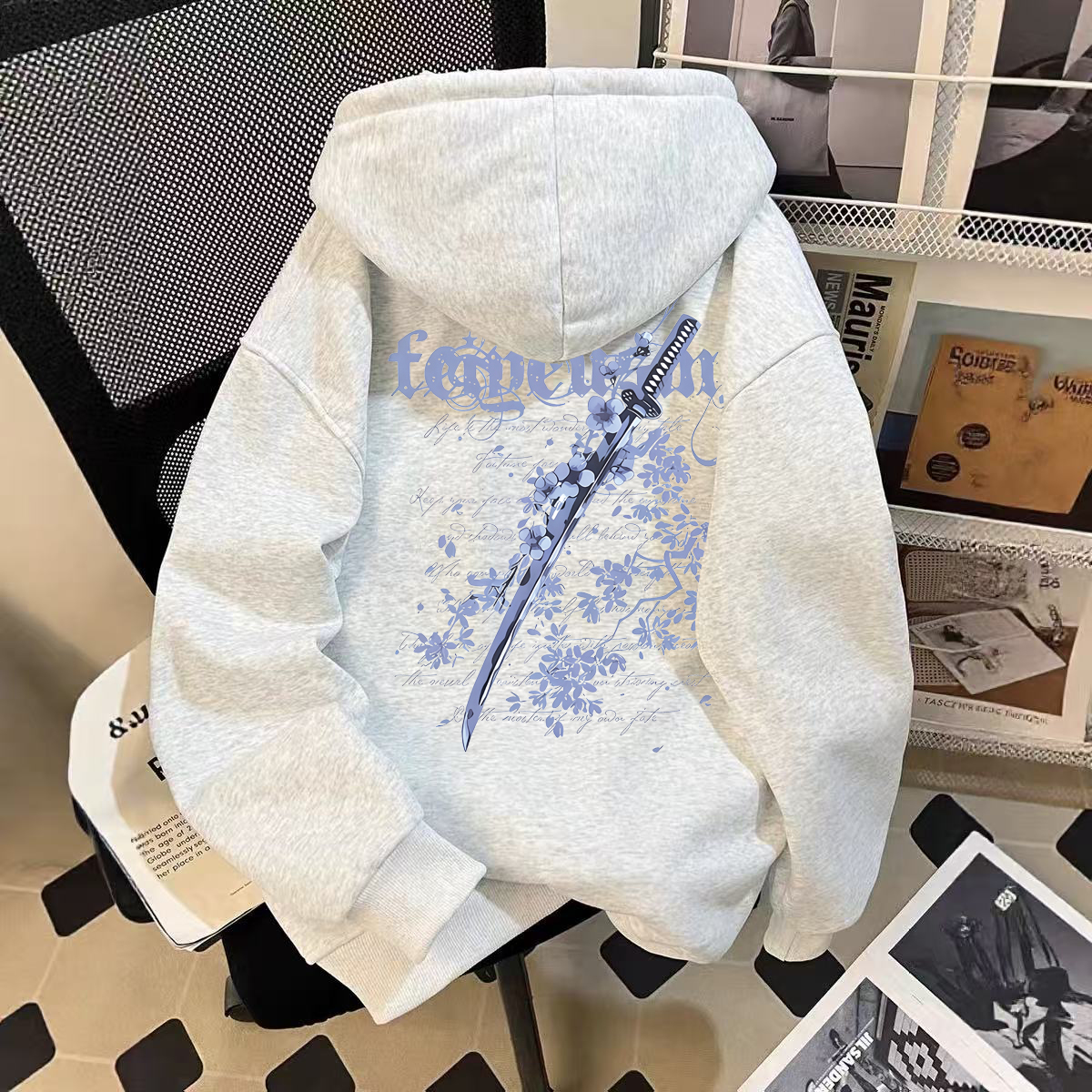 男女童潮牌连帽卫衣秋冬季新款