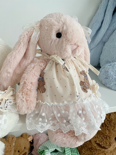 甜心么么邦尼兔18cm31cm36cm51cm自制娃衣着替裙子不含兔子