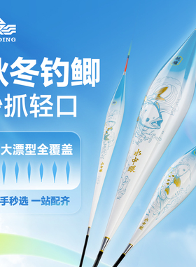 汉鼎鱼漂浮漂鲤鱼鲫鱼漂小碎目高灵敏野钓行程浮漂套装加粗醒目漂