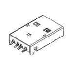 48037-2100 0480372100 USB2.0,4PIN TYPEA 原装molex连接器现货