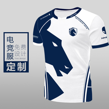 Team Liquid队服液体李逵DOTA2吃鸡CSGO 电竞服定制T恤印logo短袖