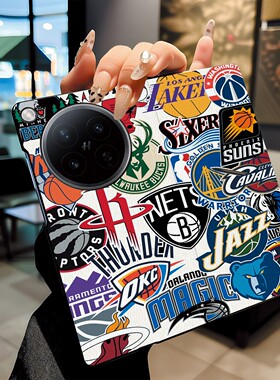 适用oppofindn6手机壳折叠屏翻盖球队队徽个性时尚创意潮男防摔华为matex7/xts/x5/荣耀magicv6/三星zfold7