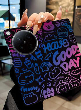 适用oppofindn6手机壳折叠屏翻盖潮牌涂鸦个性创意潮男华为matex7/xts/x5/荣耀magicv5/vivoxfold5/三星w26