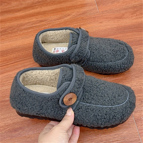 京睿毛毛鞋女加绒保暖女棉鞋