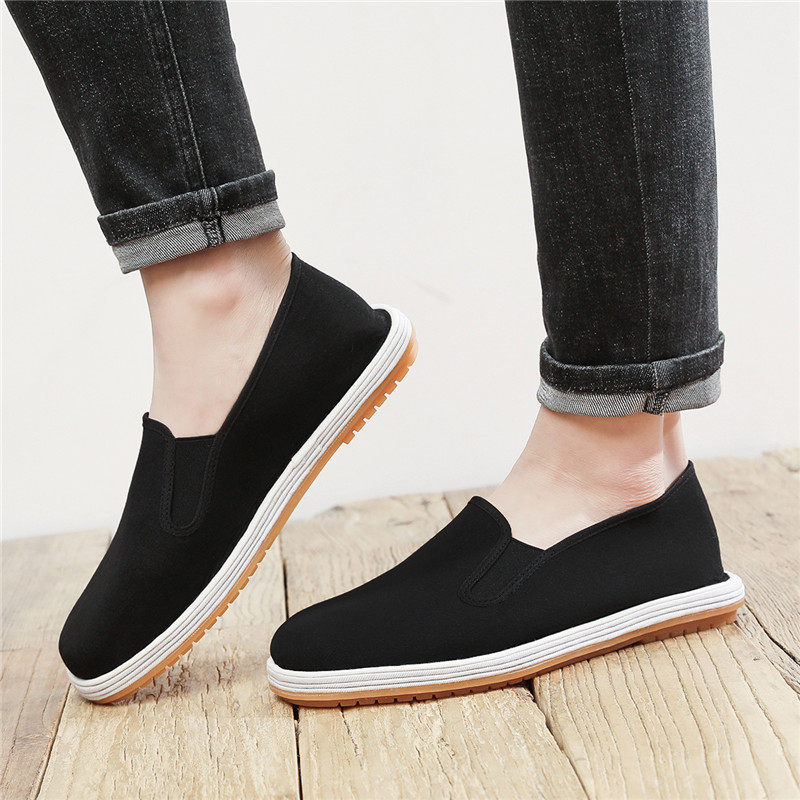 京睿老北京布鞋中老年爸爸鞋爷爷鞋一脚蹬舒适休闲鞋牛筋底,流行男鞋,布鞋,淘宝优惠券,粉丝福利购,淘宝优惠卷