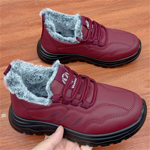加绒加厚保暖休闲女棉鞋妈妈鞋