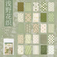 Flower-like Paper Language material: This lightweight paper is tear-off and features retro patterns. It is a diy background decoration base paper for handbooks thumbnail 5