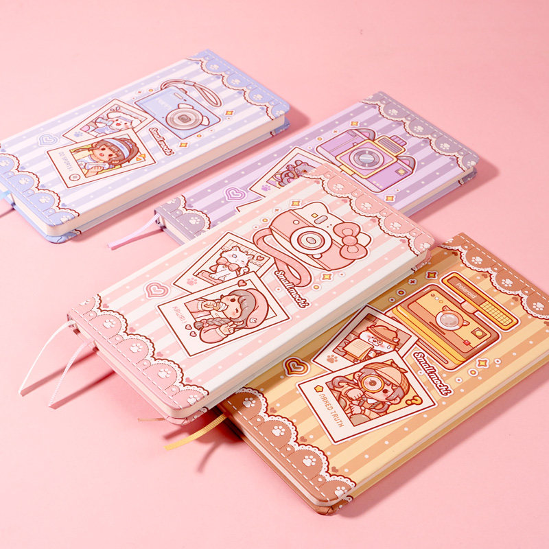 작은 떡 애완 동물 시리즈 주간 간단한 그리드 노트 귀여운 소녀 하트 스퀘어 계획 노트 일기
