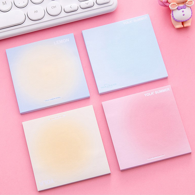 彩色简约ins风渐变暖色便利贴