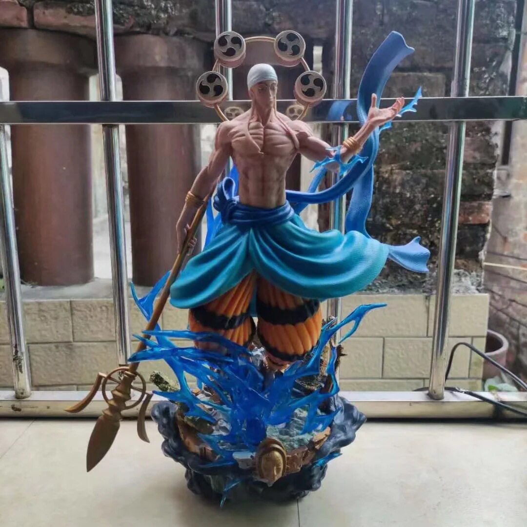 海贼王 gk大版雷神艾尼路 响雷果实 雕像场景 模型 摆件 盒装手办