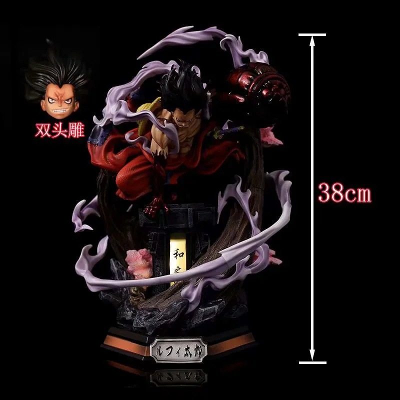海贼王 十人团 和之国 gk 天瞳 蛇人路飞 双头雕像 场景 盒装手办