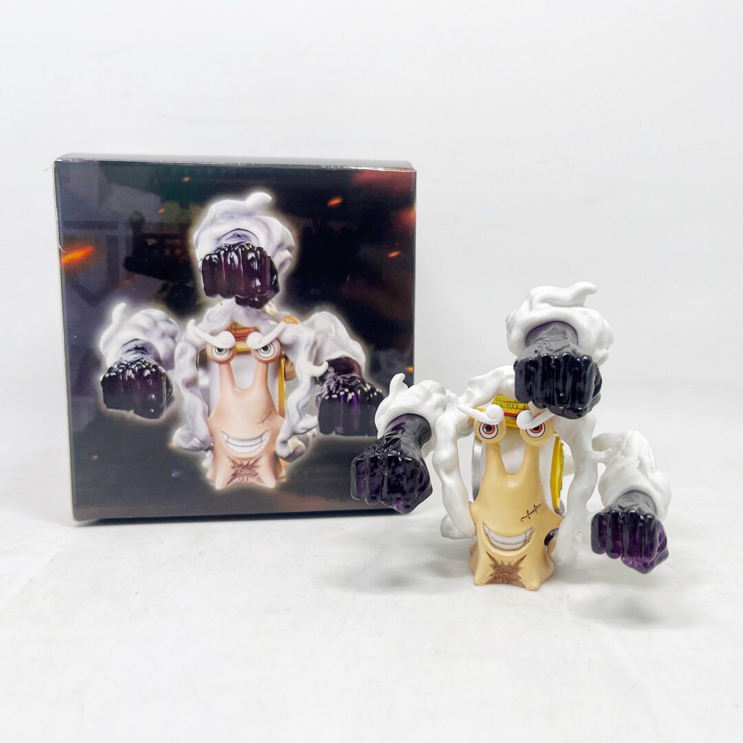 海贼王 q版 五档太阳神尼卡路飞 电话虫 模型 公仔 摆件 盒装手办