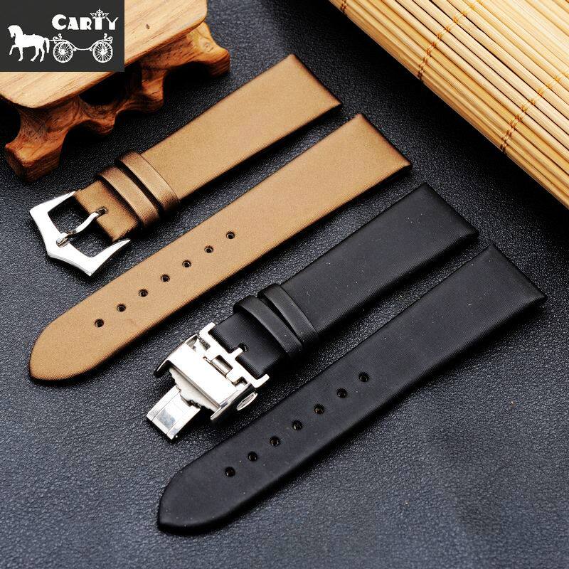 手表带布绢丝表带适用摩凡陀 萧邦 肖邦20mm 手表配件 丝绸表链