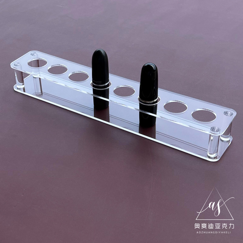 亚克力高透口红展示架指甲油香水小样唇膏眼线液架彩妆睫毛膏陈列