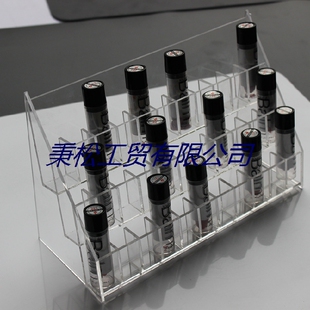 亚克力透明化妆品货架展示架柜眼线液架小样收纳架口红唇釉陈列架