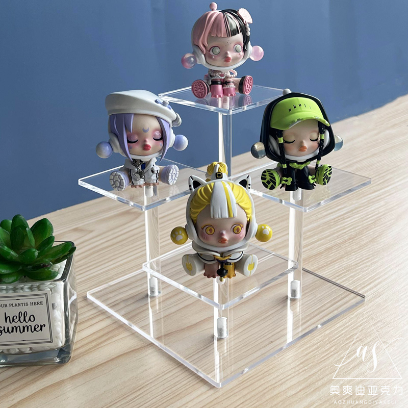 亚克力简约珠宝首饰柜台展示戒指珠宝文玩玉器收纳架化妆品架定制