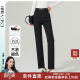 高腰弹力显瘦显高烟管裤 逸阳黑色牛仔裤 新款 女春季 女直筒裤