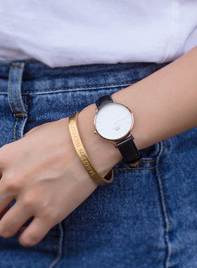 潮牌欧美经纬度钛钢手镯男女坐标数字情侣手环创意百搭饰品礼物