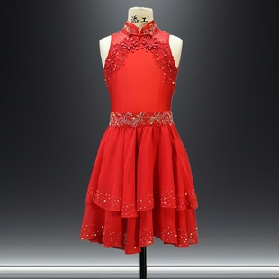 古典舞儿童中国风舞蹈服中国姑娘同款独舞演出服少儿比赛服装定制