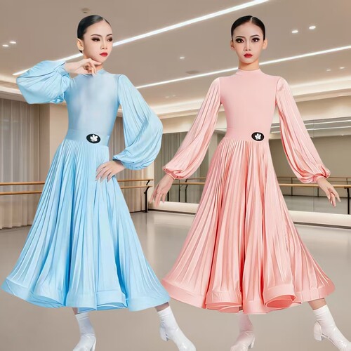 新款女童摩登舞服拉丁舞服大摆裙