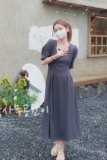 【大货已出】氧气深灰氛围感气质连衣裙6617-P95-K148，女装连衣裙，2C137