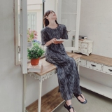 【现货】水墨扎染灰色T恤半裙套装8124-P125控178，女装套装/套裙，2C137