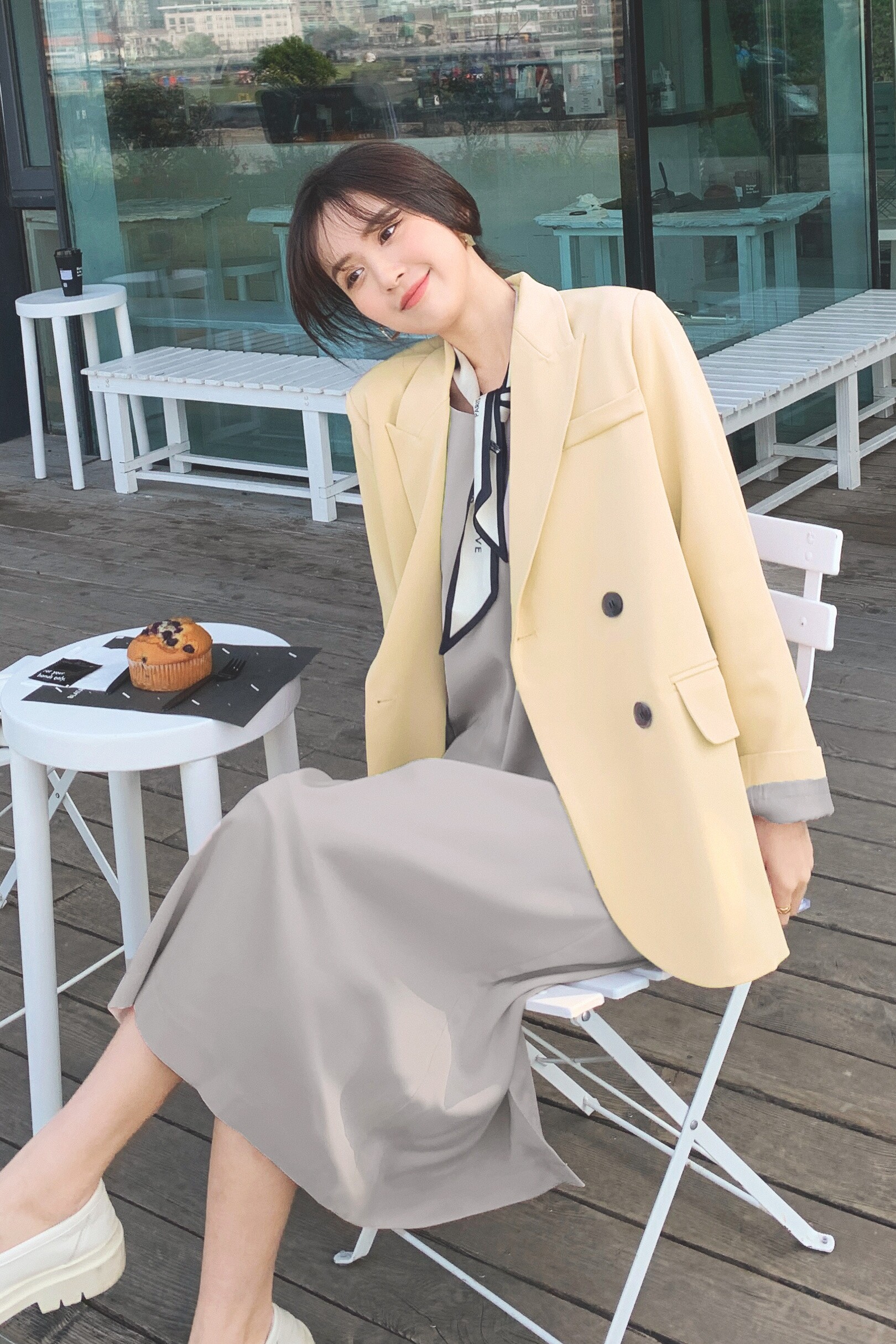 【主推大货】买家秀更新三色直角肩西装外套885P125K178吊带p65,女装西装,2C137