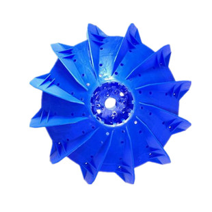 鱼塘增氧叶轮式增氧机750/1500w3kw配套塑料叶轮浮球3孔4孔用配件