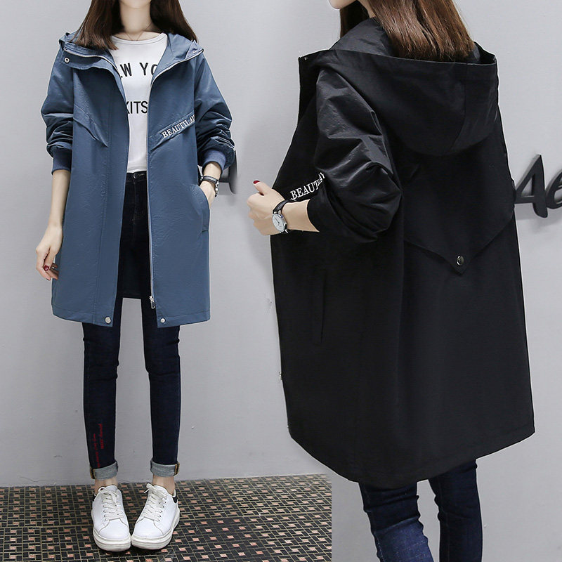 欧洲站大码胖MM中长款风衣女显瘦2025年春秋新款气质减龄上衣外套