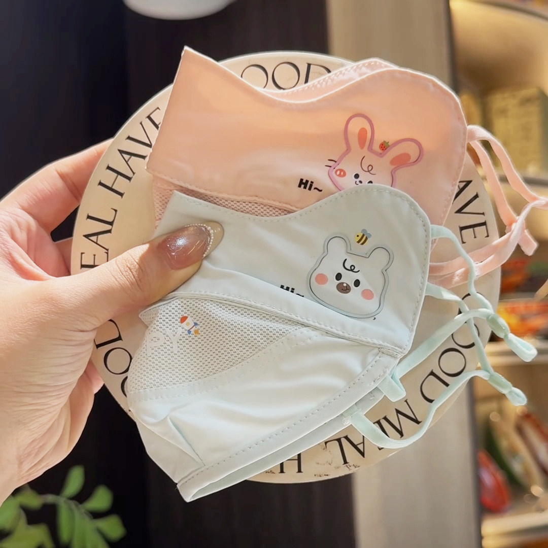 冰丝儿童防晒口罩2-6岁0婴幼童小孩宝宝4-5岁1-3防紫外线2026新款