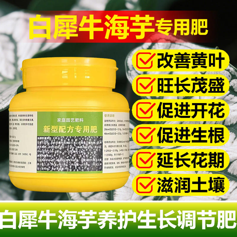 龙鳞大仙女白犀牛绿天鹅绒海芋专用营养液盆栽植物浓缩水溶花肥料