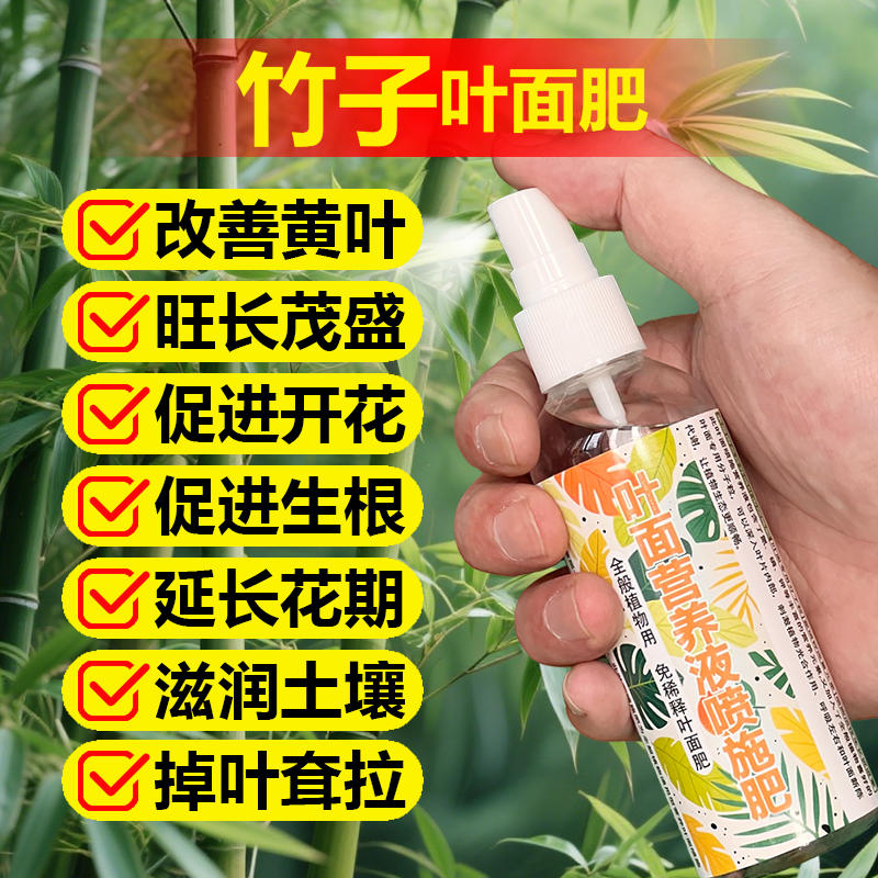 竹子专用肥料竹子专用营养液土内门竹发黄小叶簕竹盆栽类毛竹预防