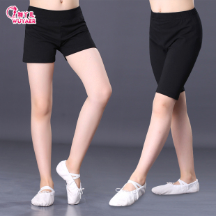 三分裤 平角短裤 夏季 黑色五分穿棉黑色安全裤 跳舞 打底裤 儿童练功裤