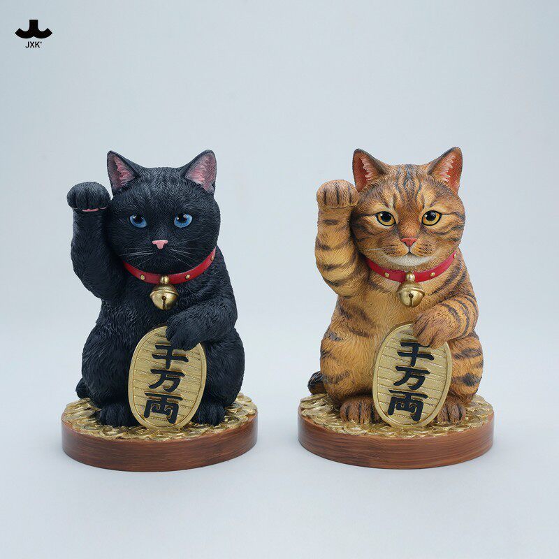 JXK手工制作招财猫精致手办模玩