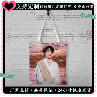 TF家族三代张泽禹左航苏新皓左航张极周边帆布包手提袋子学生书包