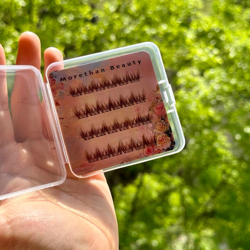 mini摩卡棕繁花｜Morethan Beauty棕繁花高品进口PBT单簇假睫毛