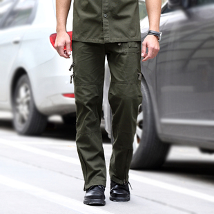 户外休闲运动裤男军迷裤纯棉多口袋工装裤战术裤直筒宽松迷彩裤潮